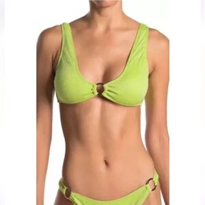 NWT Kendall & Kylie Bright Lime Green Bikini